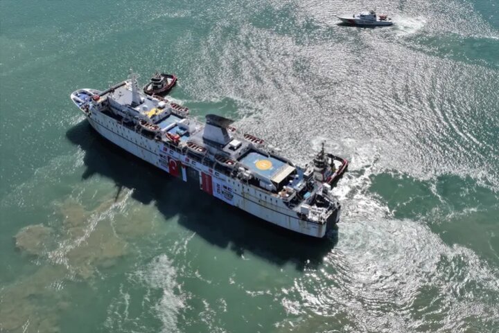 کشتی ترکیه‌ای ۹۰۰ تُن کمک انسان‌دوستانه به غزه ارسال کرد