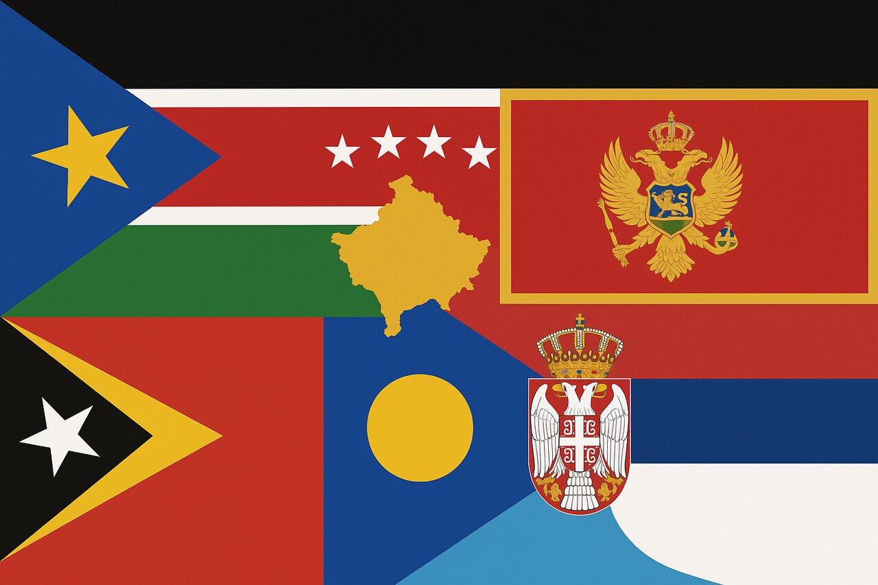 جوانترین کشورهای متولدشده در عصر حاضر