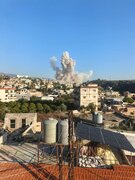 حمله هوایی رژیم صهیونیستی به منطقه‌ای در جنوب لبنان+ فیلم