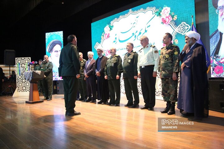 آیین تکریم و معارفه فرمانده سپاه حضرت جوادالائمه (ع) خراسان‌شمالی