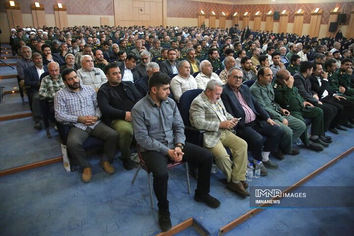آیین تکریم و معارفه فرمانده سپاه حضرت جوادالائمه (ع) خراسان‌شمالی