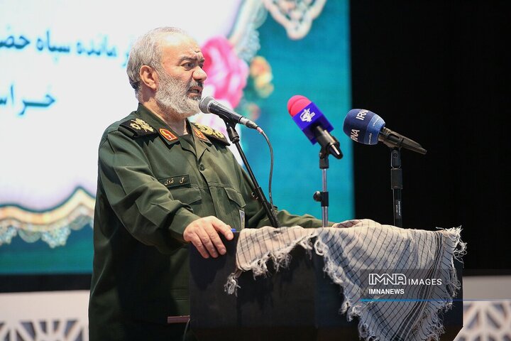 آیین تکریم و معارفه فرمانده سپاه حضرت جوادالائمه (ع) خراسان‌شمالی