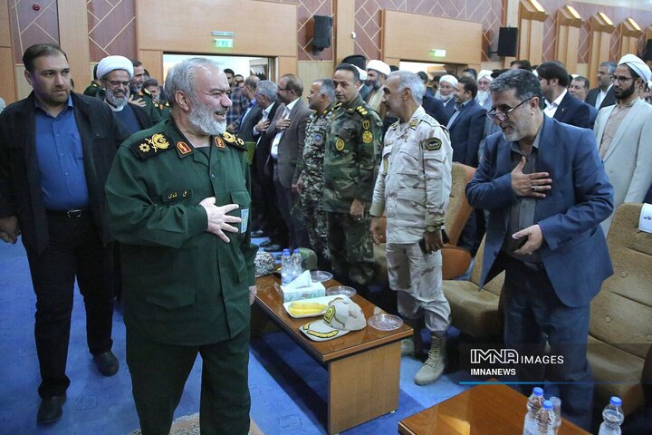 آیین تکریم و معارفه فرمانده سپاه حضرت جوادالائمه (ع) خراسان‌شمالی