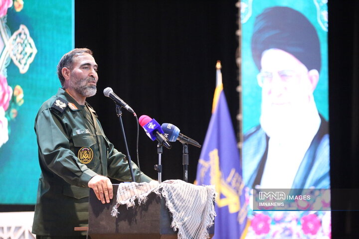 آیین تکریم و معارفه فرمانده سپاه حضرت جوادالائمه (ع) خراسان‌شمالی