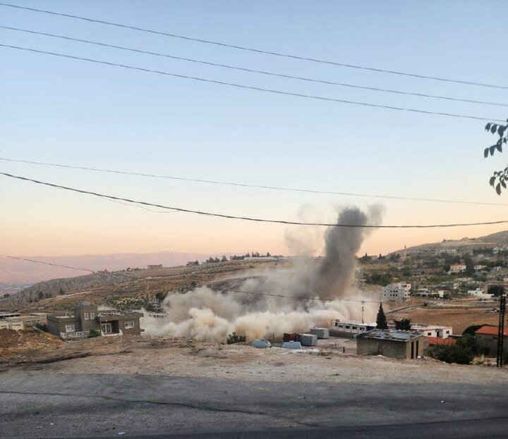 حملات پهپادی رژیم صهیونیستی به شرق و جنوب لبنان+ فیلم