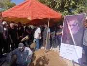 تشییع پیکر صداپیشه پیشکسوت برگزار شد+ فیلم