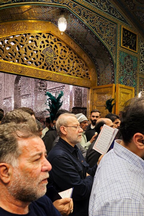 لاریجانی به زیارت امام رضا(ع) رفت