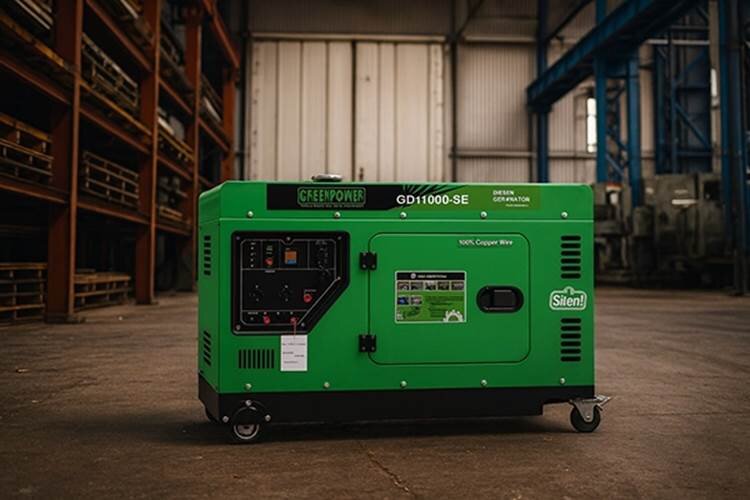 آشنایی با ویژگیها و مزایای موتور برق دیزلی گرین پاور که سایلنت است و کانوپی دارد.