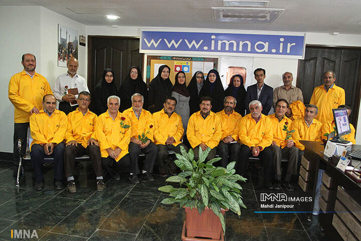 بازدید آزادگان از خبرگزاری ایمنا، مرداد 1395