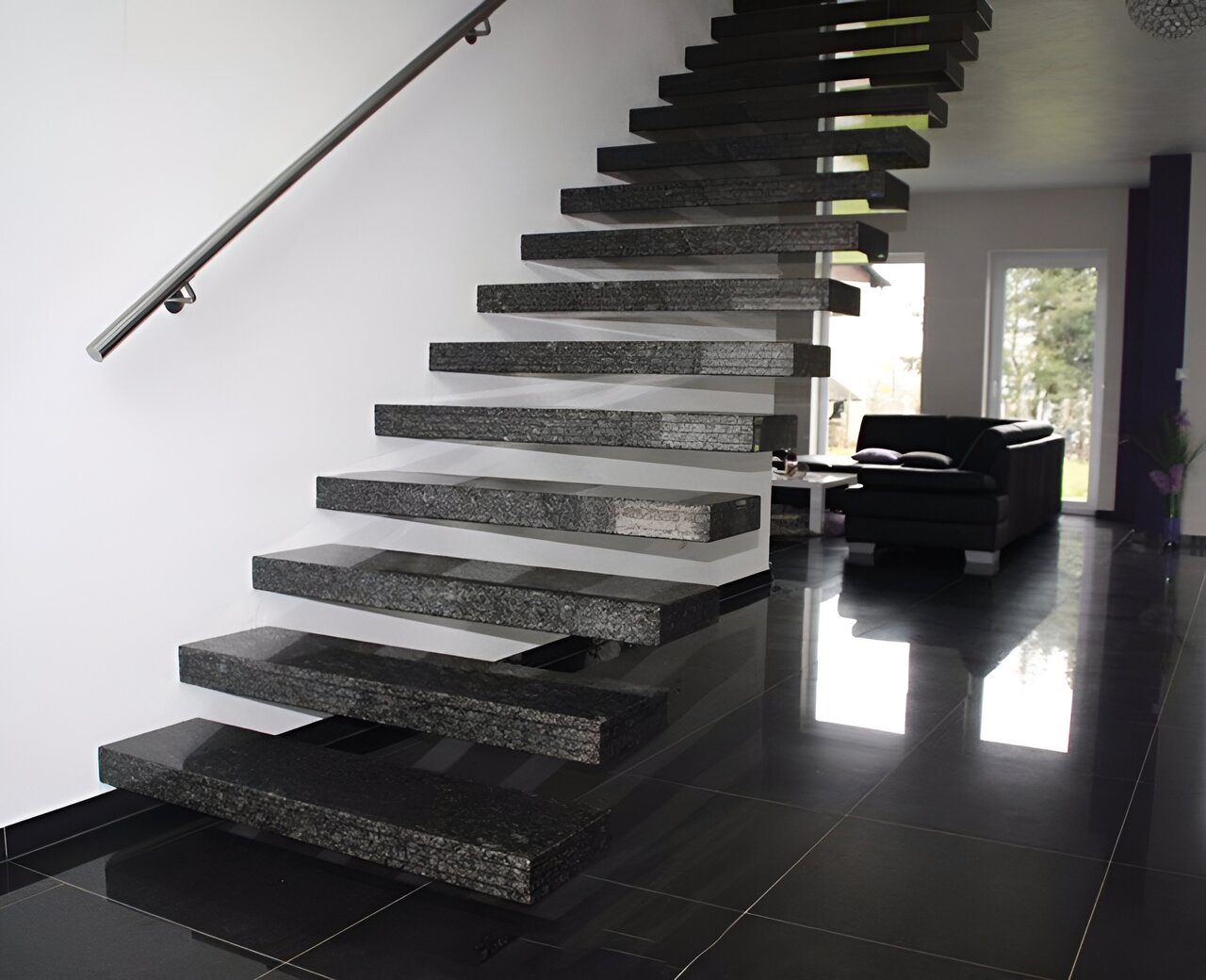 سنگ گرانیت پله