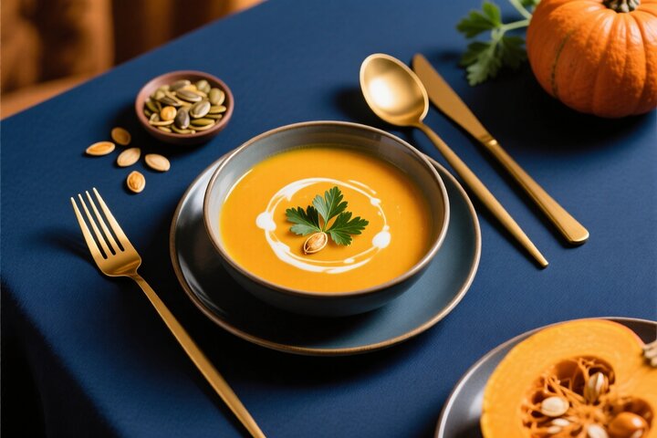 طرز تهیه سوپ کدو حلوایی با شیر؛ مقوی، کرمی و مخصوص روزهای سرد