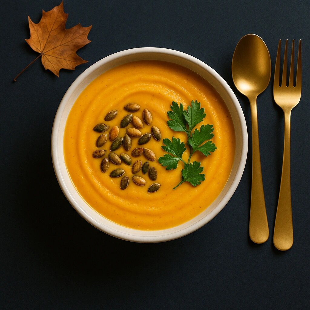 سوپ کدو حلوایی 