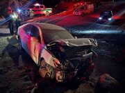 تصادف شدید با ۶ مجروح در جاده اسفراین - سنخواست