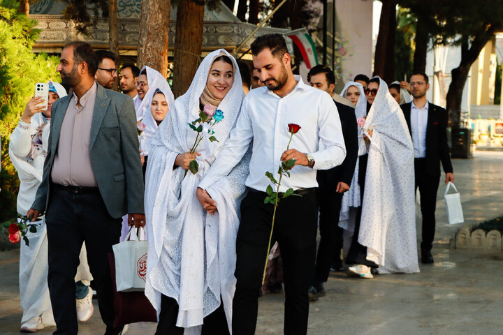 تجدید میثاق زوج‌های دانشجو با شهدا