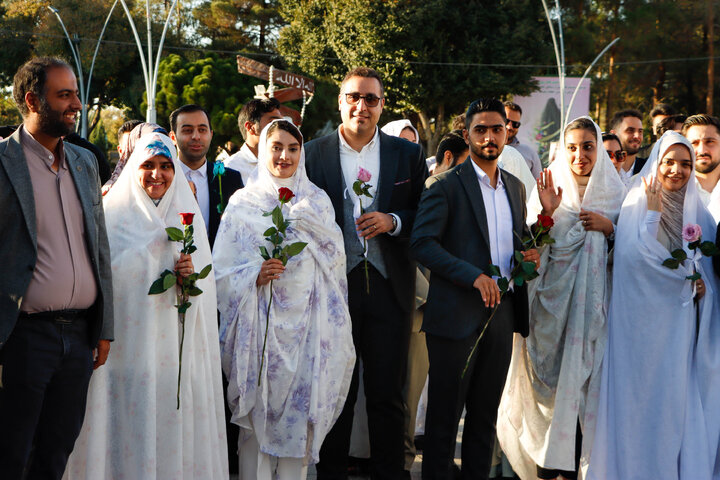 تجدید میثاق زوج‌های دانشجو با شهدا