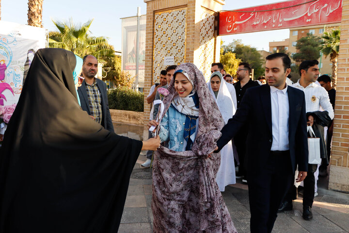 تجدید میثاق زوج‌های دانشجو با شهدا