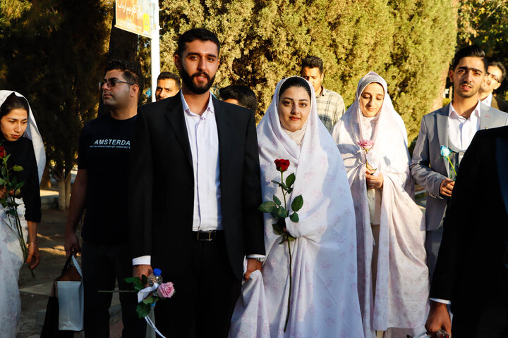 تجدید میثاق زوج‌های دانشجو با شهدا