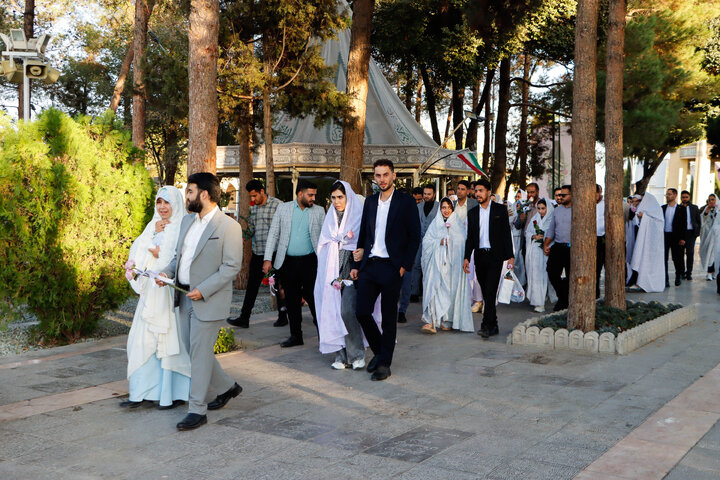 تجدید میثاق زوج‌های دانشجو با شهدا