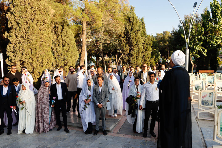 تجدید میثاق زوج‌های دانشجو با شهدا