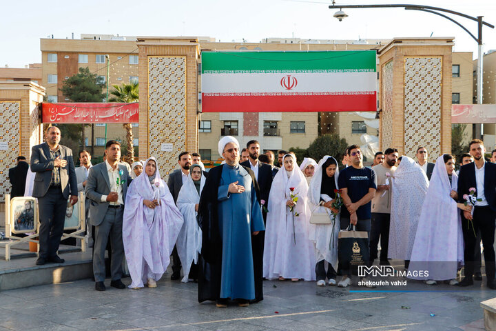 تجدید میثاق زوج‌های دانشجو با شهدا