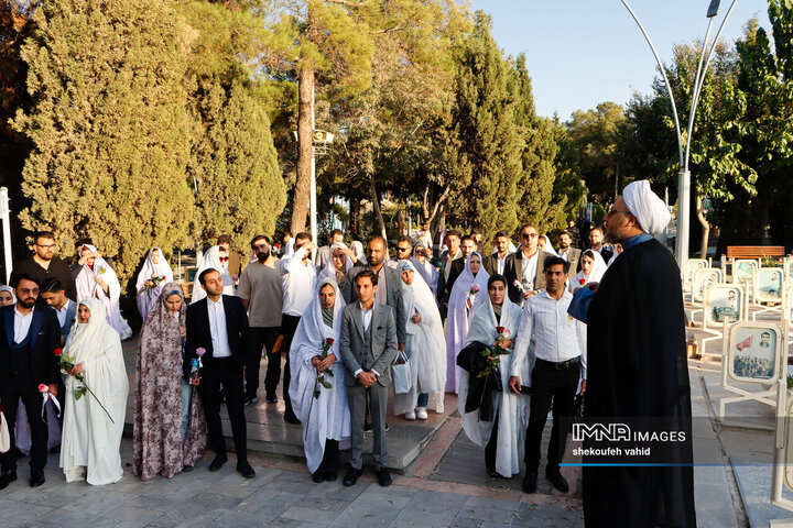 تجدید میثاق زوج‌های دانشجو با شهدا