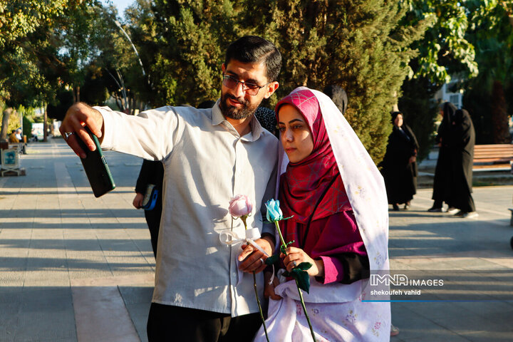 تجدید میثاق زوج‌های دانشجو با شهدا