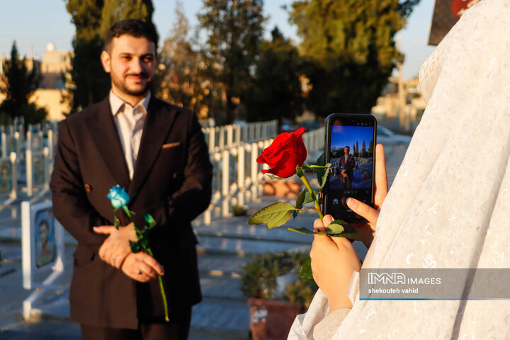 تجدید میثاق زوج‌های دانشجو با شهدا