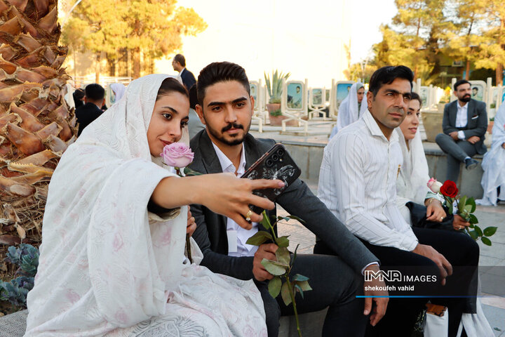 تجدید میثاق زوج‌های دانشجو با شهدا