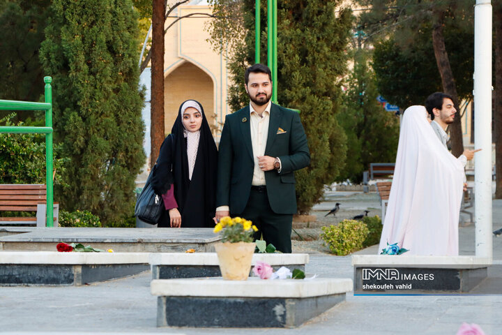 تجدید میثاق زوج‌های دانشجو با شهدا