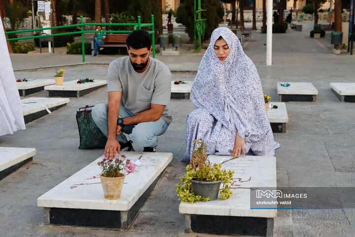 تجدید میثاق زوج‌های دانشجو با شهدا