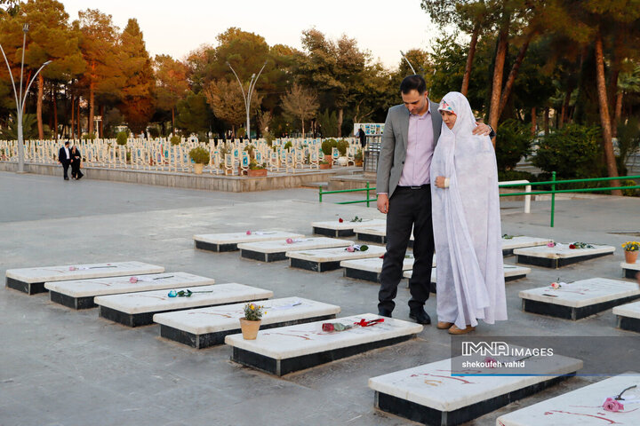 تجدید میثاق زوج‌های دانشجو با شهدا