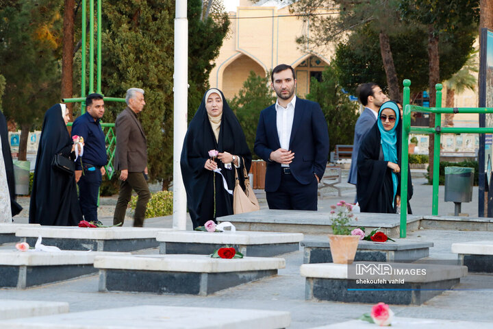 تجدید میثاق زوج‌های دانشجو با شهدا