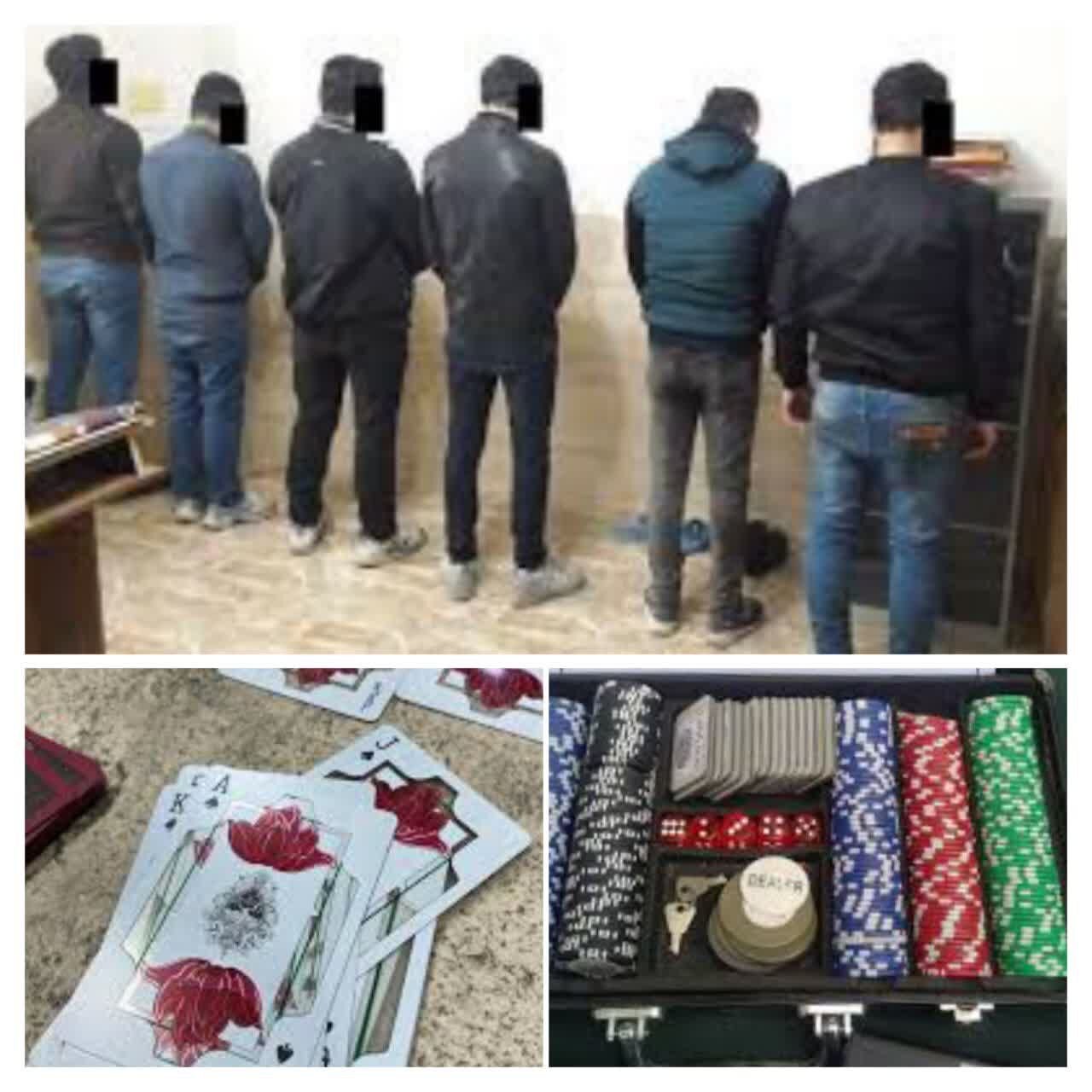 انهدام ۲ باند بزرگ قمار در لاهیجان + تصاویر