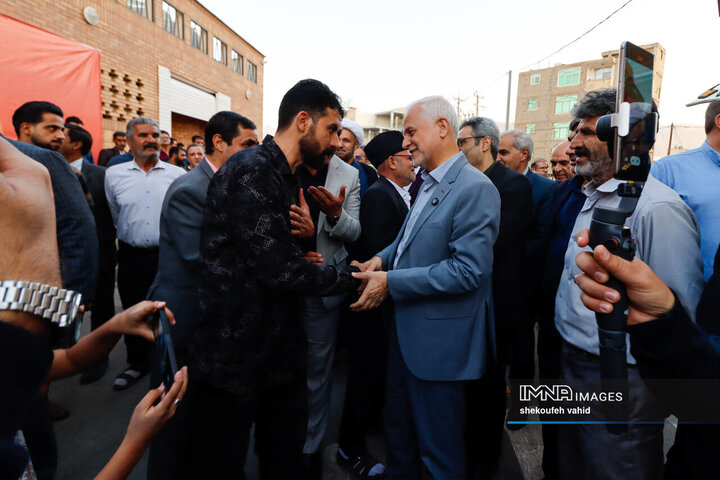 آیین بهره‌برداری از پروژه‌های منطقه ۱۳ شهرداری اصفهان