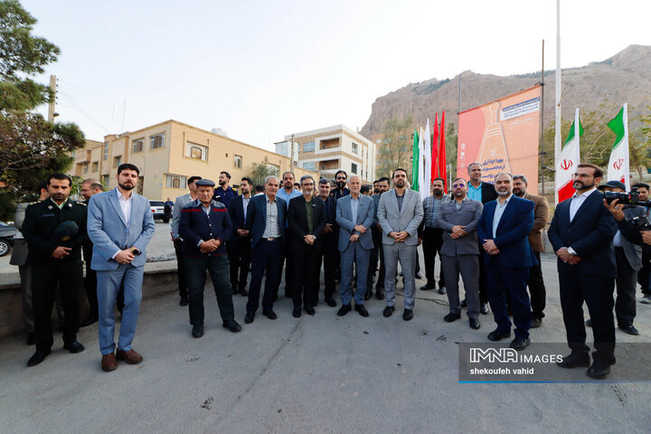 آیین بهره‌برداری از پروژه‌های منطقه ۱۳ شهرداری اصفهان