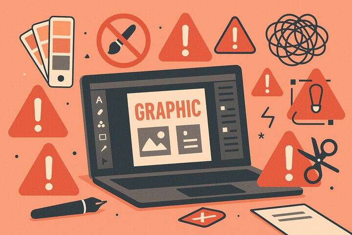 5 اشتباه مرگبار در طراحی گرافیک تبلیغاتی که نباید مرتکب شوید