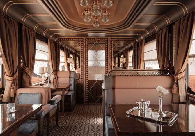 رونمایی عربستان از قطار فوق لوکس «رویای صحرا»