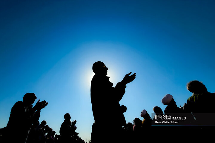 اقامه نماز باران در نجف‌آباد اصفهان