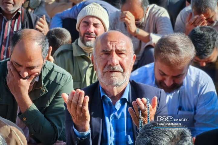 اقامه نماز باران در نجف‌آباد اصفهان