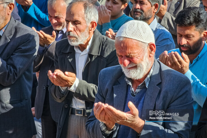 اقامه نماز باران در نجف‌آباد اصفهان