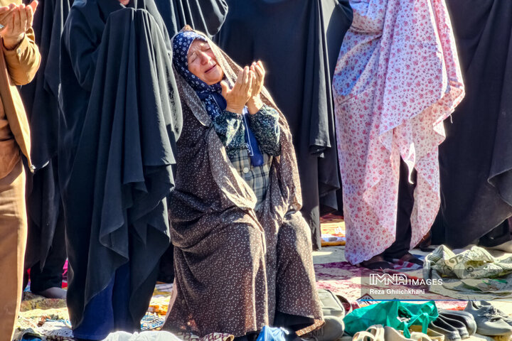 اقامه نماز باران در نجف‌آباد اصفهان