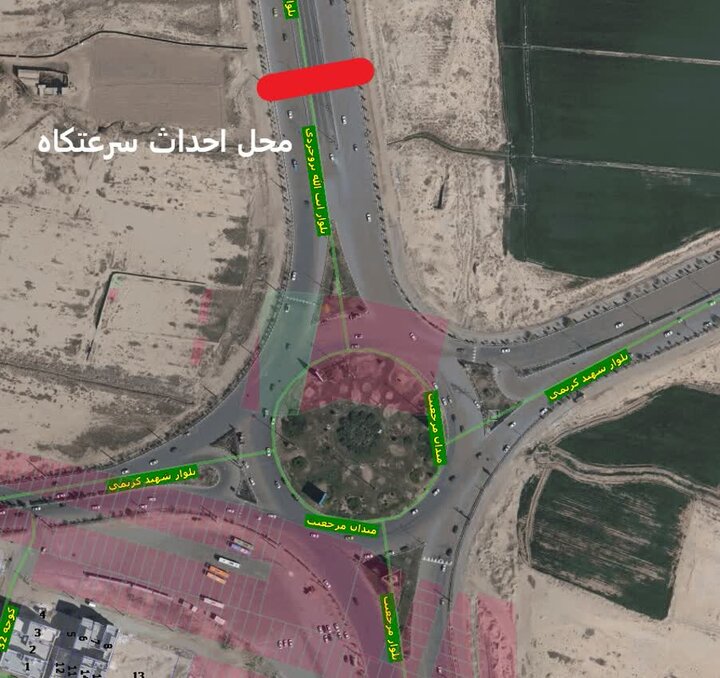 کاهش ۷۵ درصدی تصادفات با اصلاح هندسی میدان مرجعیت قم