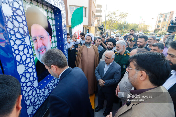 آیین افتتاح پروژه‌های شهرداری درچه