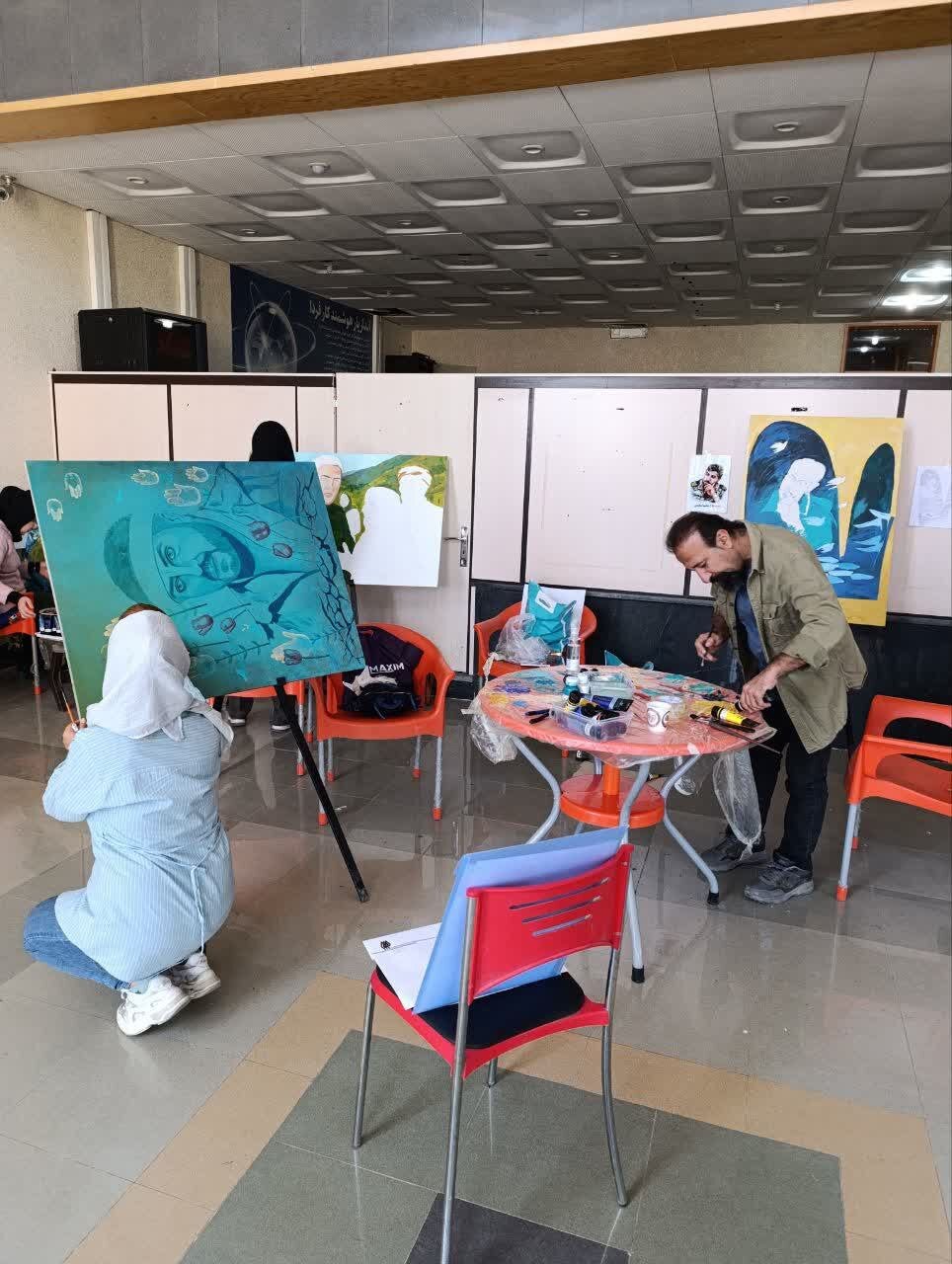 ورک شاپ نقاشی «روایت یاران» به کردستان رسید