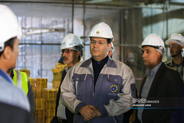 بازدید هیئت اندیشه‌ورز بسیج استان اصفهان از خط ۲ قطار شهری اصفهان