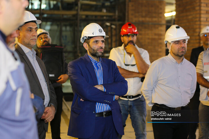 بازدید هیئت اندیشه‌ورز بسیج استان اصفهان از خط ۲ قطار شهری اصفهان