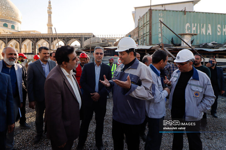 بازدید هیئت اندیشه‌ورز بسیج استان اصفهان از خط ۲ قطار شهری اصفهان