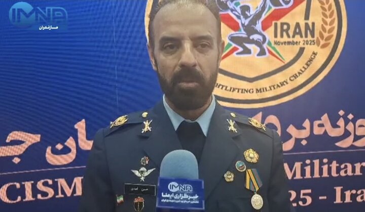 حضور ۵۶ مهمان خارجی در رقابت‌های وزنه‌برداری نظامیان جهان