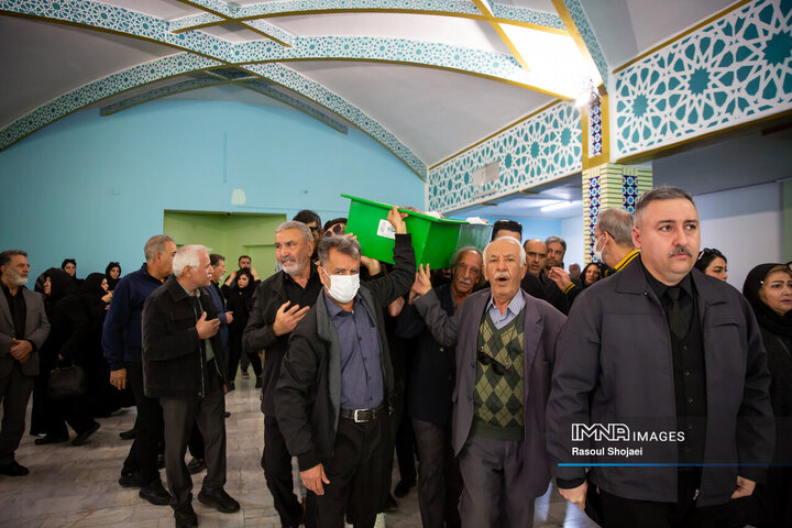 مراسم تشییع عضو سابق شورای اسلامی شهر اصفهان