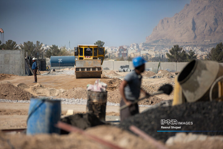 بازدید نائب رئیس شورای شهر و شهردار اصفهان از پروژه باغ مشاهیر